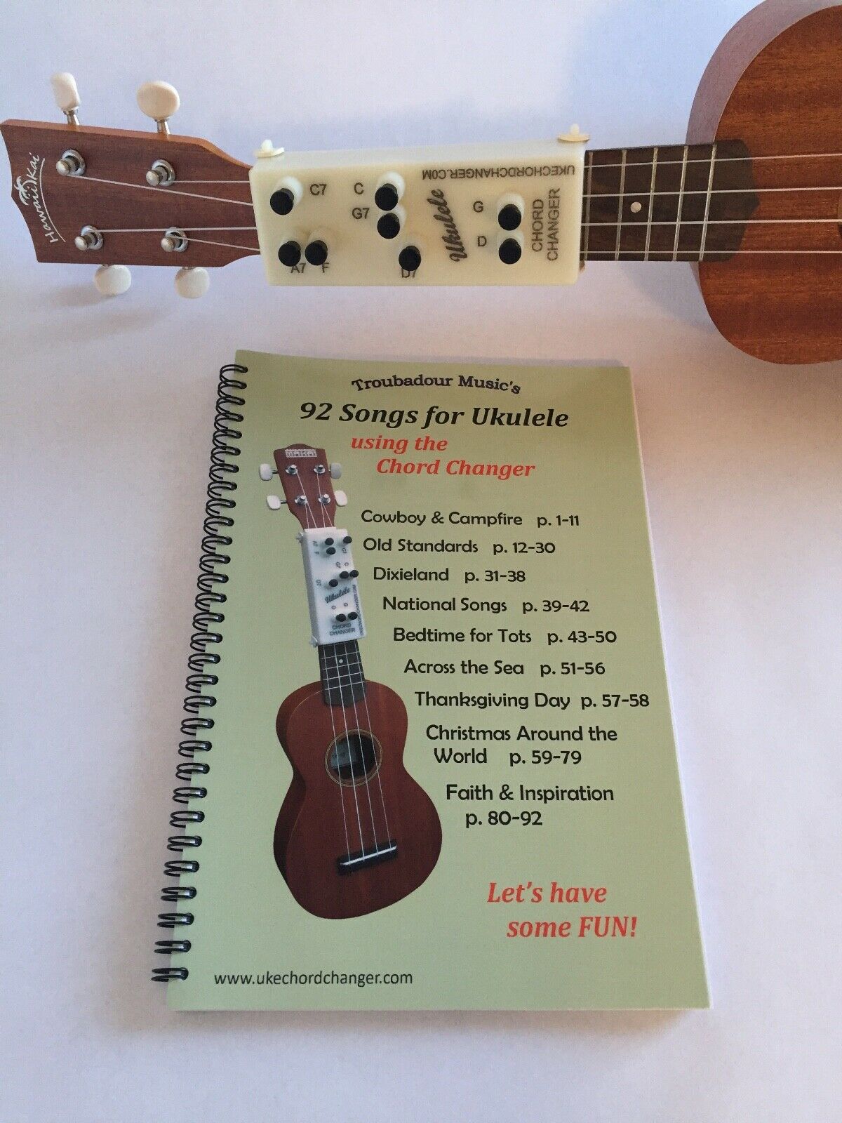 Ukulele Chord Changer And Songbook By Troubadour Music