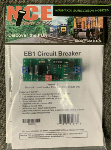 Nce 225 Eb-1 Circuit Breaker Ver 1.1 For Use With Dcc Systems Eb1 Modelrrsupply